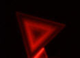 Fluorescent concentric triangles