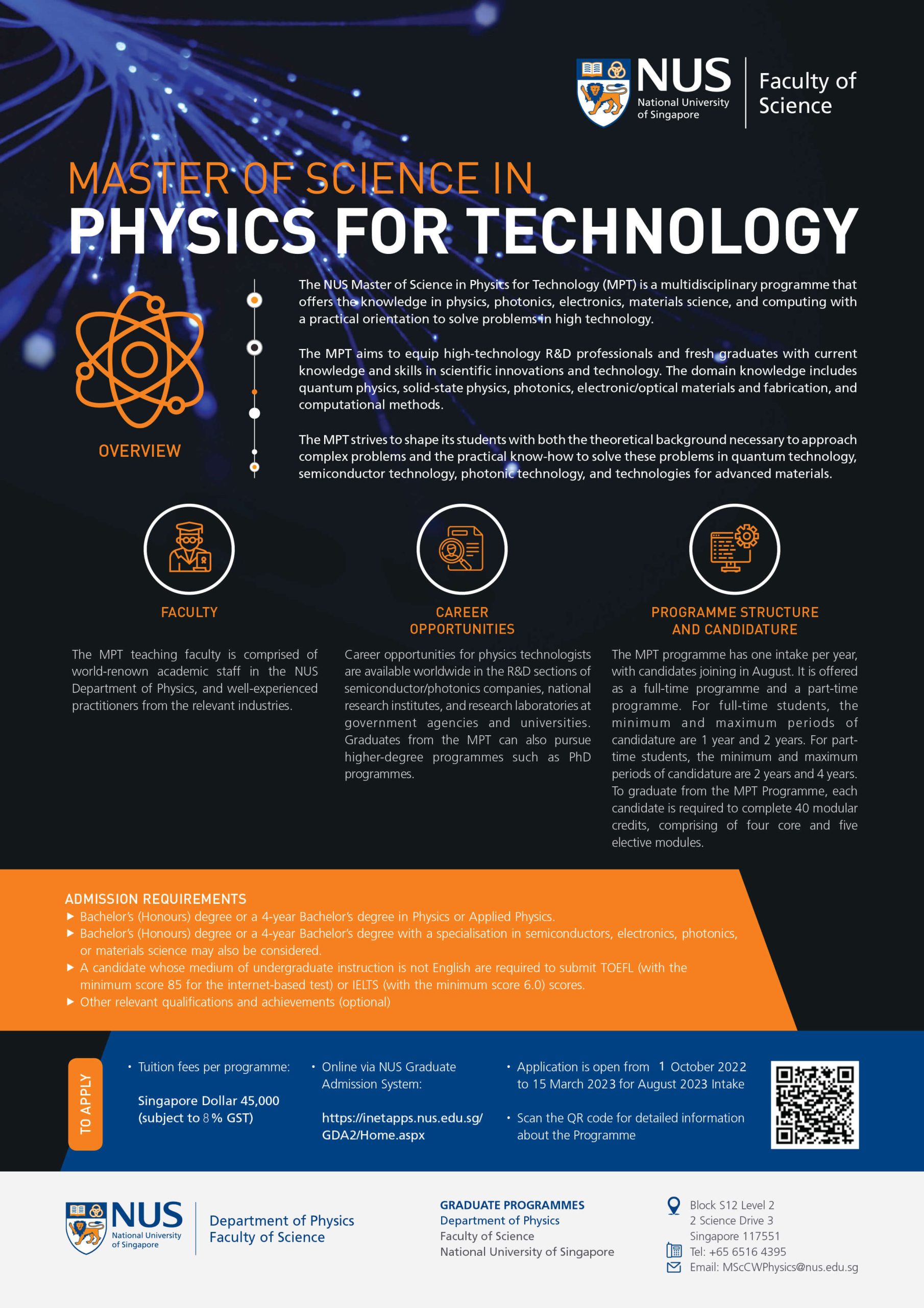 physics phd nus